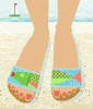 Fish Needlepoint Sandal Kit Fish Needlepoint Sandal Kit