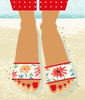 Summer Needlepoint Sandal Kit Summer Needlepoint Sandal Kit