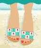 Petit Fleur Needlepoint Sandal Kit Petit Fleur Needlepoint Sandal Kit