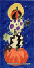 Pumpkin Totem with Raccoon Needlepoint Canvas