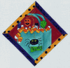 Halloween Candy Corn Treating Needlepoint Canvas