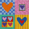 Hearts I Needlpeoint Canvas Hearts I Needlpeoint Canvas