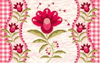 Pink Floral Needlepoint Canvas Pink Floral Needlepoint Canvas