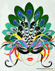 Peacock Mask Needlepoint Canvas Peacock Mask Needlepoint Canvas