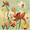 Gold Collage Bouquet Needlepoint Canvas Gold Collage Bouquet Needlepoint Canvas