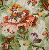 Green Floral With Poppy Needlepoint Canvas Green Floral With Poppy Needlepoint Canvas