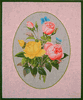 Rose Botanical Needlepoint Canvas