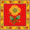 Big Yellow Flower Needlepoint Canvas