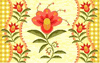 Yellow Floral Needlepoint Canvas