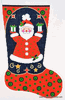 Santa Polka Dots Needlepoint Stocking Santa Polka Dots Needlepoint Stocking