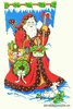 Strolling Santa Needlepoint Stocking Strolling Santa Needlepoint Stocking