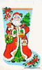 Happy Santa Needlepoint Stocking Happy Santa Needlepoint Stocking