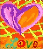 Crazy Love Needlepoint Canvas Crazy Love Needlepoint Canvas