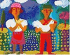 Two Farmers Needlepoint Canvas Two Farmers Needlepoint Canvas