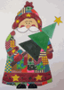 Patchwork Santa Needlepoint Canvas