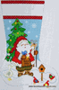Santa and the Birds Stocking Needlepoint Canvas Santa and the Birds Stocking Needlepoint Canvas