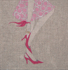 Pulling On Shoes Needlepoint Canvas