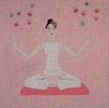 Yoga Princess Needlepoint Canvas Yoga Princess Needlepoint Canvas
