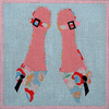 Flowery Shoes Needlepoint Canvas Flowery Shoes Needlepoint Canvas