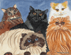 Crowd of Cats Needlepoint Canvas