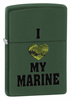 Zippo-28338-i-love-my-marine-green-matte-Lighter Zippo-28338-i-love-my-marine-green-matte-Lighter