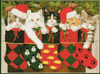 Holiday Stocking Kittens by Bill Vanderdasson Holiday Stocking Kittens by Bill Vanderdasson