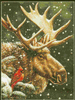 Moose & Cardinal by Bill Vanderdasson Moose & Cardinal by Bill Vanderdasson