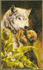 Wolf And Pup by Lucie Bilodeau Wolf And Pup by Lucie Bilodeau