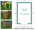 8x12 Storage Shed Plans Package, Blueprints, Material List & Instructions