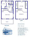 20x30 Cabin w/Loft Plans Package, Blueprints & Material List 