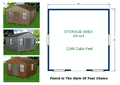 16x16 Storage Shed Plans Package, Blueprints, Material List & Instructions