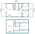 24 x 40 Cabin w/Loft Plans Package, Blueprints, Material List