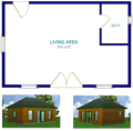 16x 24 Cabin Plans Package, Blueprints, Material List