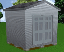 10x10 Storage Shed Plans Package, Blueprints, Material List & Instructions