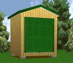 8x8 Storage Shed Plans Package, Blueprints, Material List & Instructions