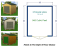 10x12 Storage Shed Plans Package, Blueprints, Material List & Instructions