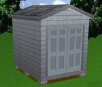 8x10 Storage Shed Plans Package, Blueprints, Material List & Instructions