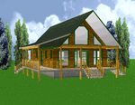 24x40 Country Classic Cabin w/Loft Plans Package, Blueprints & Material List 24x40 Country Classic Cabin w/Loft Plans Package, Blueprints & Material List