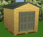 10x12 Storage Shed Plans Package, Blueprints, Material List & Instructions