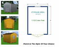 10x14 Storage Shed Plans Package, Blueprints, Material List & Instructions