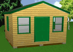 16x16 Storage Shed Plans Package, Blueprints, Material List & Instructions