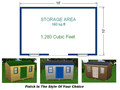 10x16 Storage Shed Plans Package, Blueprints, Material List & Instructions