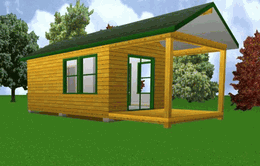 12’x 20’ Starter Cabin w/ Covered Porch Plans Package, Blueprints, Material List 12’x 20’ Starter Cabin w/ Covered Porch Plans Package, Blueprints, Material List