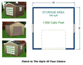 14x14 Storage Shed Plans Package, Blueprints, Material List & Instructions