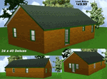 24’x 40’ Deluxe Cabin Plans Package, Blueprints, Material List 24’x 40’ Deluxe Cabin Plans Package, Blueprints, Material List