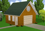 20x20 Garage w/Loft Plans Package, Blueprints, Material List