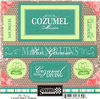 Cozumel Tropical Scrapbook Stickers Cozumel Tropical Scrapbook Stickers