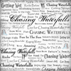 Live for Chasing Waterfalls Scrapbook Paper Live for Chasing Waterfalls Scrapbook Paper