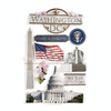 Dimensional Washington DC Scrapbook Stickers