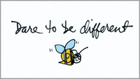 Daring Bee - Large Card Daring Bee - Large Card